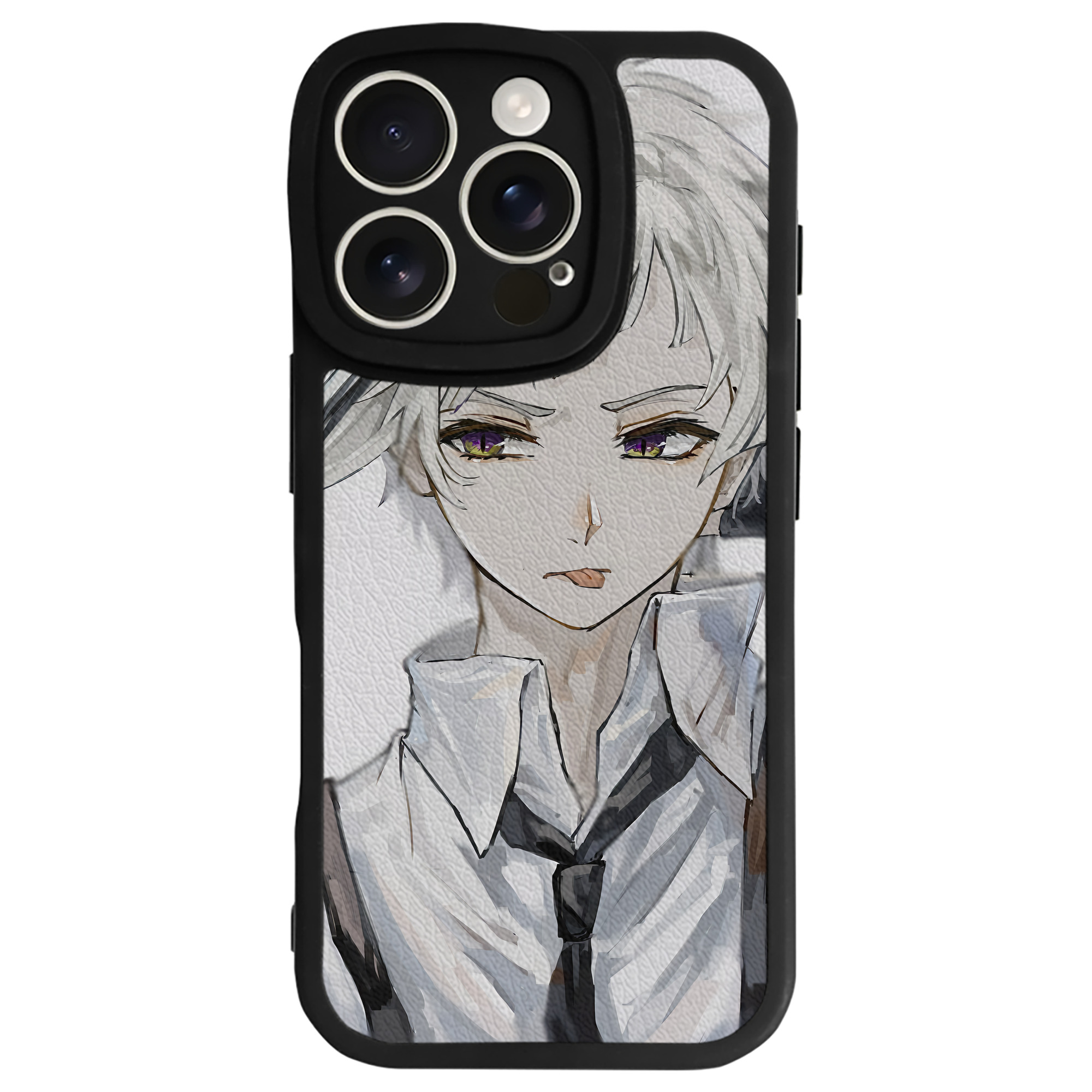 （画像用） 文豪ストレイドッグス Bungo Stray Dogs 【iPhone 16シリーズ対応】シリコンスマホケース（レザー調） 材質：シリコン